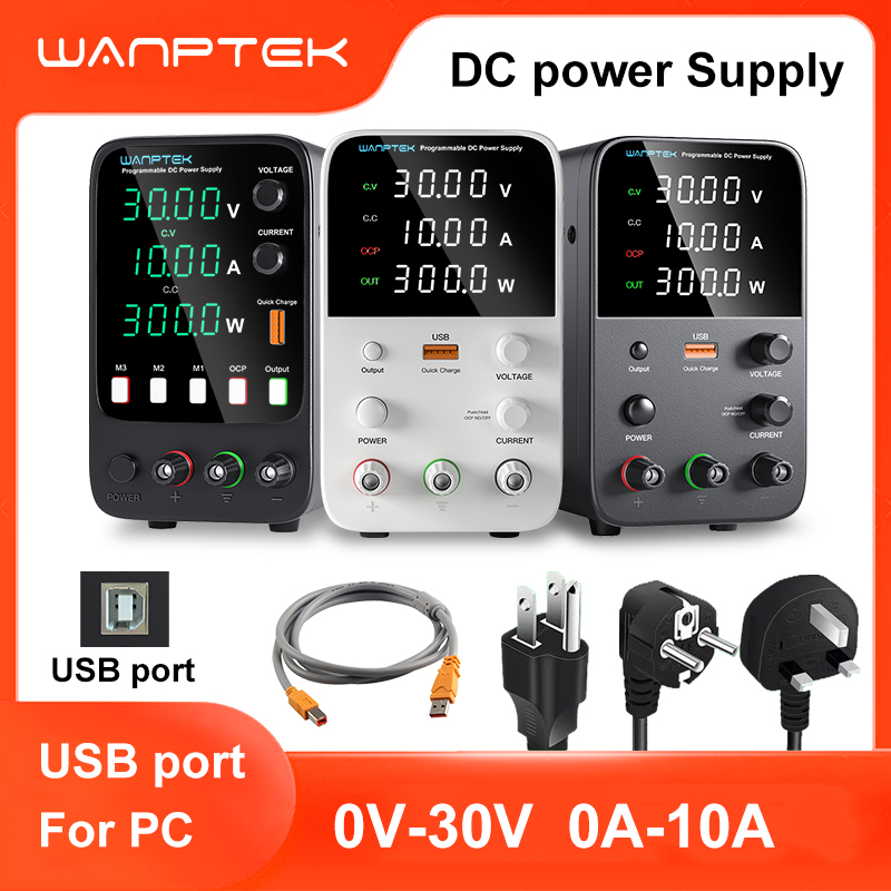 Programmable Dc Power Supply 60V 5A - Wanptek Laboratory Power Supply 30V 5A