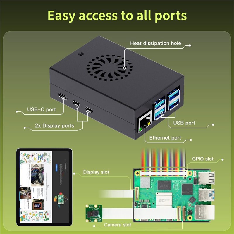 AS95-For Irasptek Starter Kit  - Raspberry Pi 5 8Gb Kit review and price