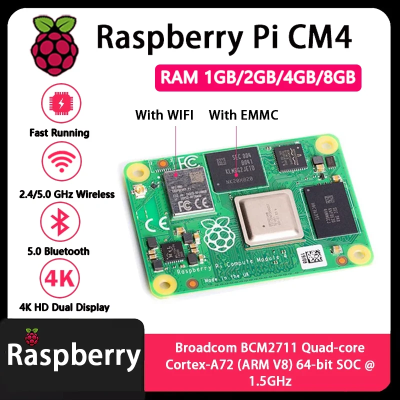 Raspberry Pi CM4 1GB/2GB/4GB/8 - Raspberry Pi Compute Module 4 8Gb 32Gb review and price