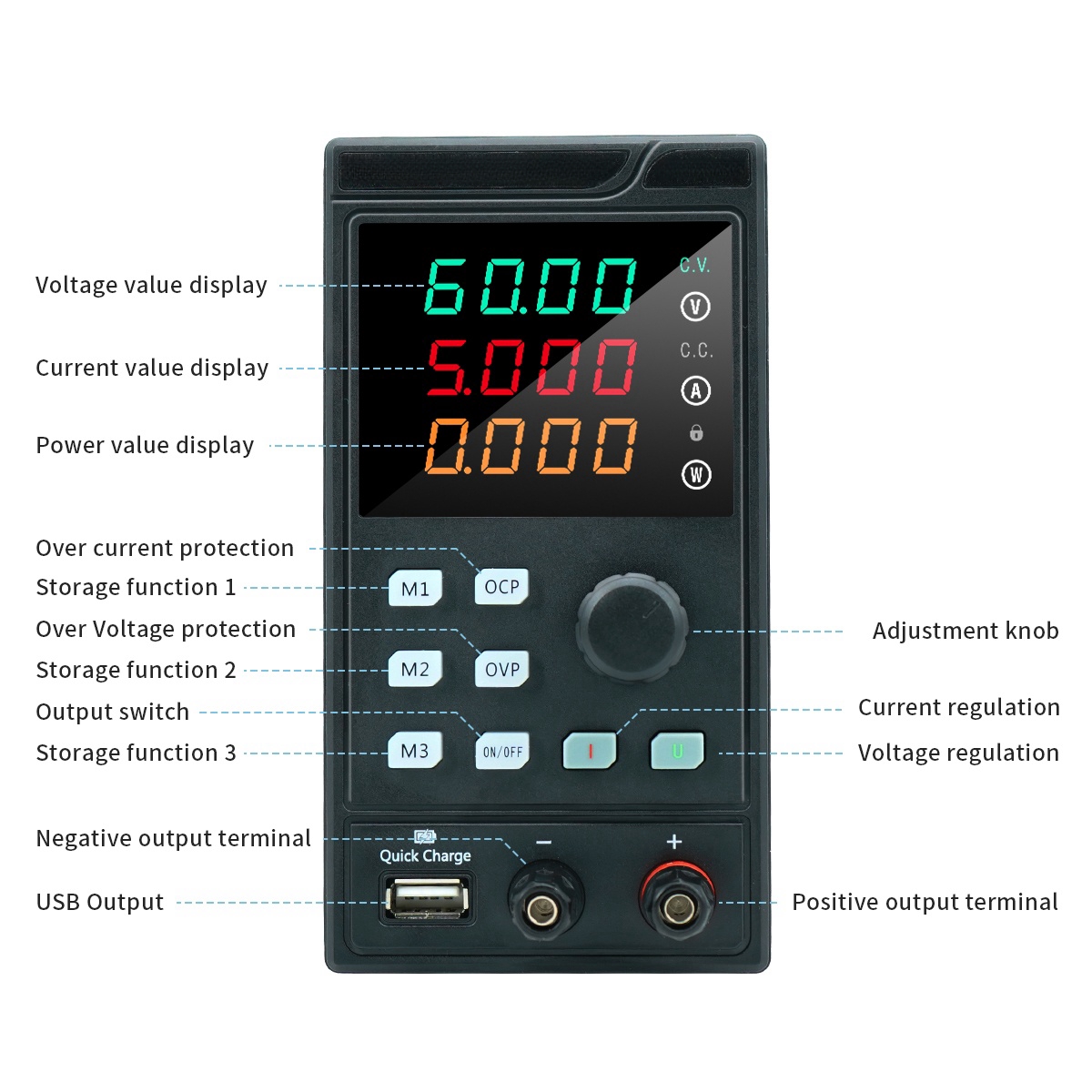 MYAMI 30V 32V 10A with USB/RS4 - Programmable Dc Power Supply 60V 5A review and price