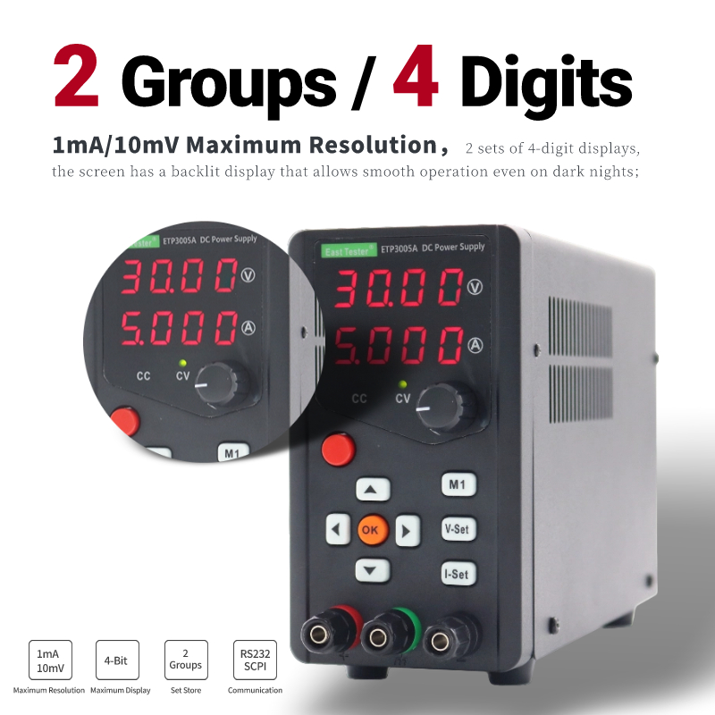 ETP6005A high efficiency singl - Programmable Dc Power Supply 60V 5A review and price